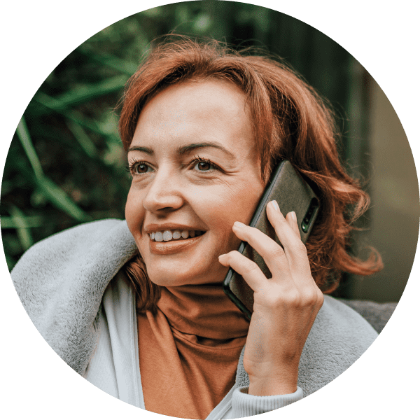 Female holding a phone