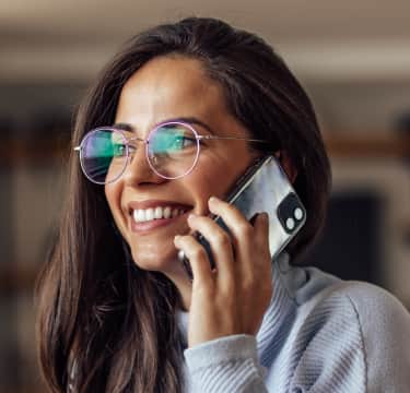 Female receptionist with headset