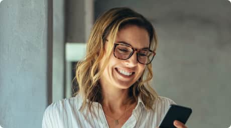 Female looking at mobile