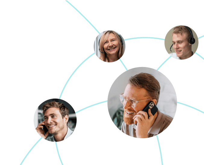 Agents taking calls