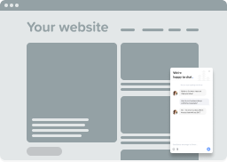 Chat support on website