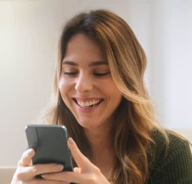 Female checking her phone