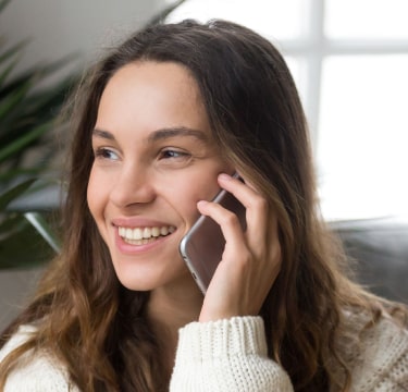 Women talking on phone